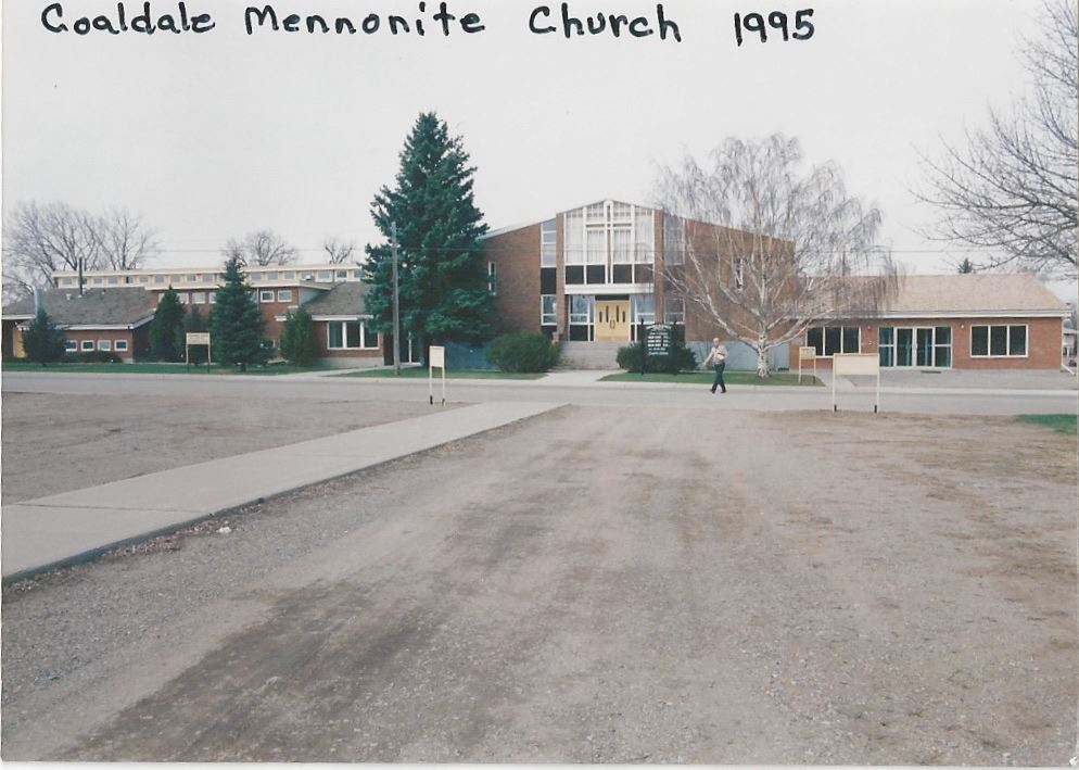 photo of Coaldale Mennonite Church in 1995